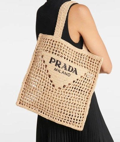 prada raffia tote bag dupe amazon|prada canvas tote large.